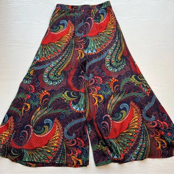 Anthropologie Ett:twa Takutea Wide Leg Pants Womens 8 High Waist Ankle Length - Picture 12 of 16